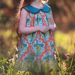 Persnickety Orange Isabelle Dress - Toddler & Girls